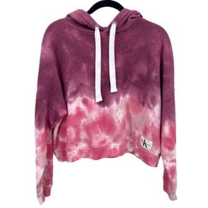 Calvin Klein Pink Tie Dye Hoodie